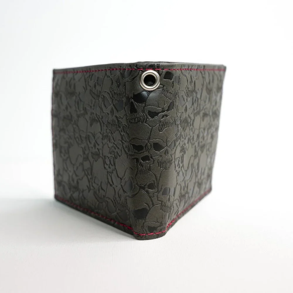 Black Skull Pattern Wallet